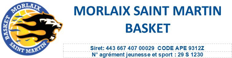 Logo MORLAIX SAINT MARTIN BASKET