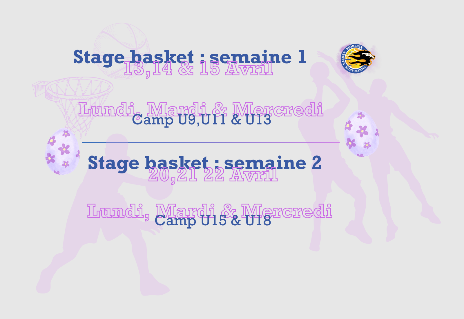 Stage de Pâques 🏀