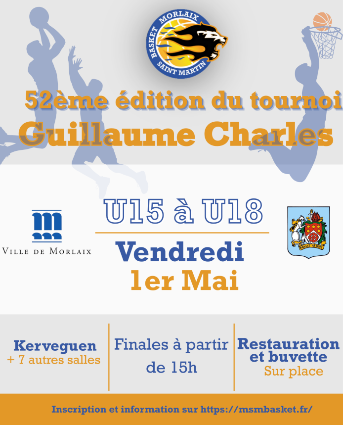 Bénévole au 1er Mai 2026 - Tournoi Guillaume CHARLES