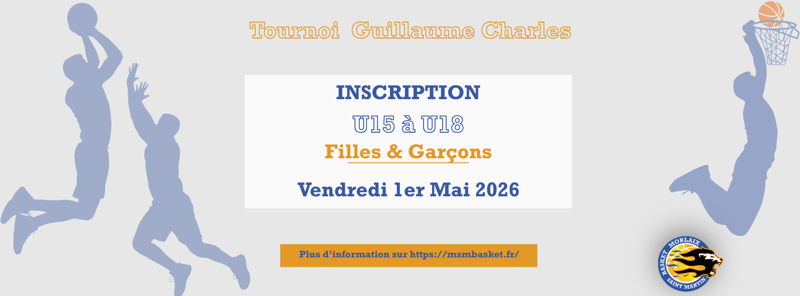 Tournoi Guillaume CHARLES 2026 - U15 & U18